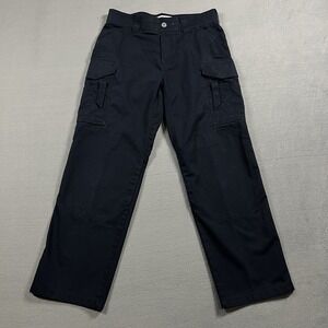 First Tactical Pants Mens 31x30 Blue Ripstop Cargo Straight Workwear Utility